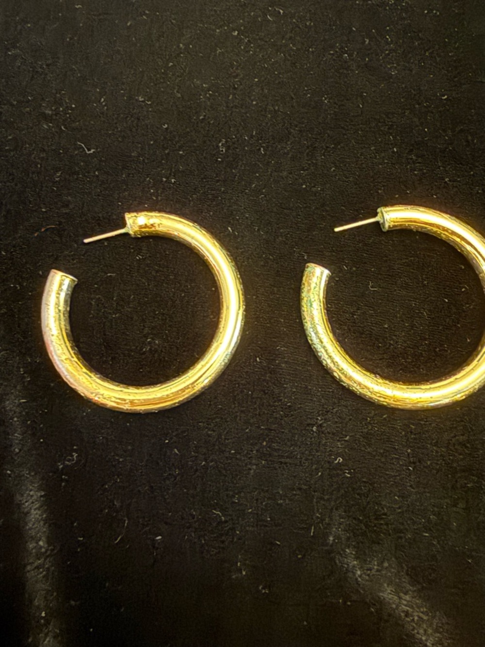 Gold Hoop Earrings - Classic Chunky Hoop